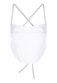 Rosetta Getty Corsetto con schiena scoperta - Bianco