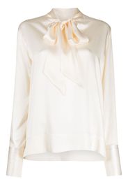 Rosetta Getty Blusa con fiocco - Bianco