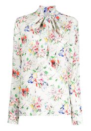 Rosetta Getty Blusa a fiori - Bianco