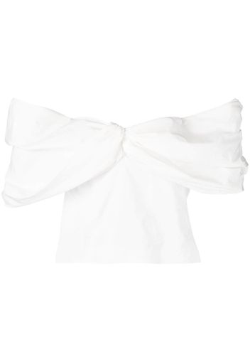 Rosie Assoulin Farfalle-n off-shoulder top - Bianco