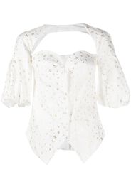 Rosie Assoulin Blusa a fiori - Bianco