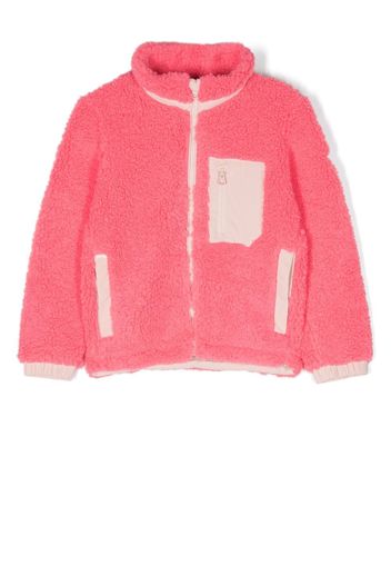 Rossignol Kids contrasting-trim fleece jacket - Rosa