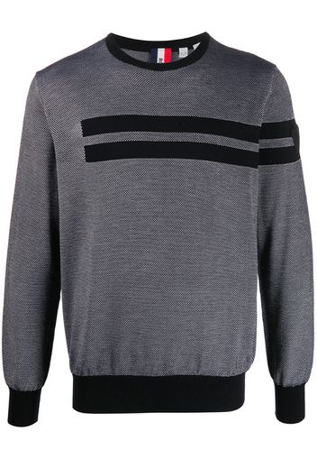 knitted striped pattern jumper