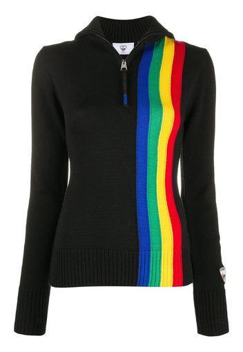 x JCC striped zip jumper