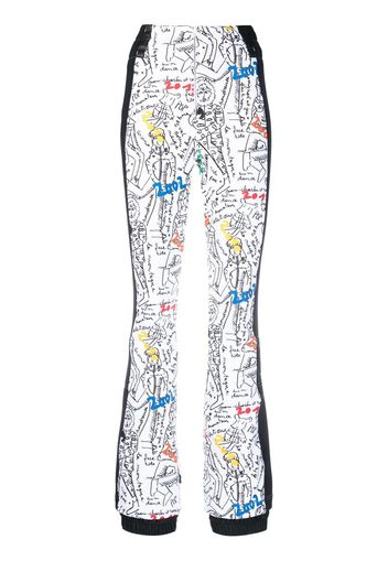 Rossignol printed straight-leg ski trousers - Bianco