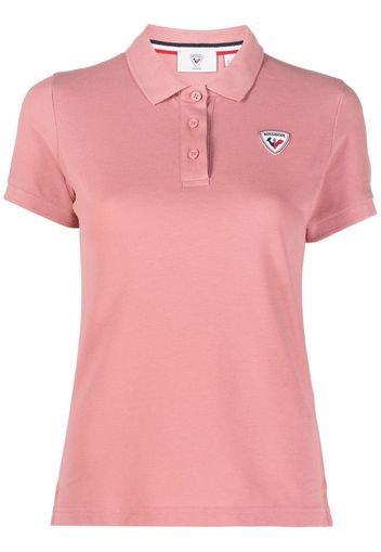 Rossignol logo-patch polo shirt - Rosa