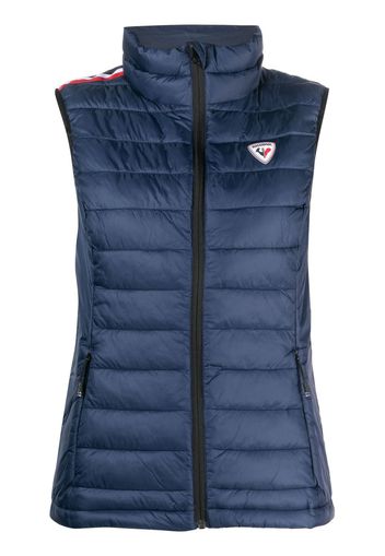 Rossignol logo-patch padded gilet - Blu