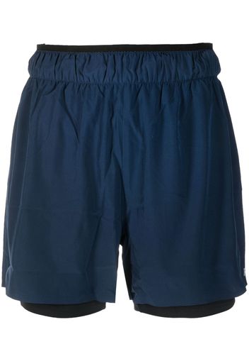 Rossignol reflective logo-print performance shorts - Blu