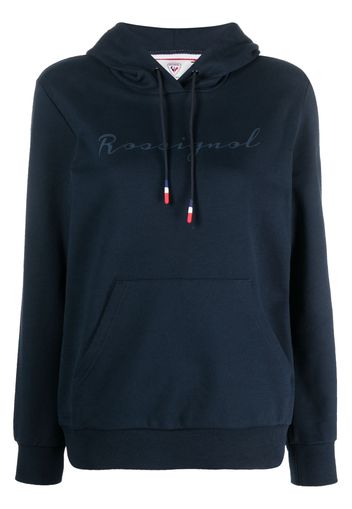 Rossignol logo-print hoodie - Blu