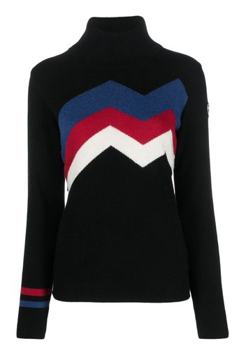 Rossignol Mountain intarsia-knit jumper - Nero