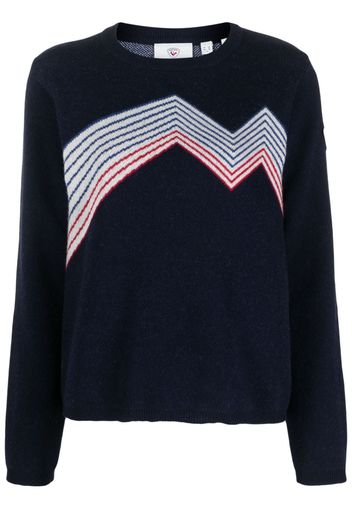 Rossignol Mountain intarsia-knit jumper - Blu