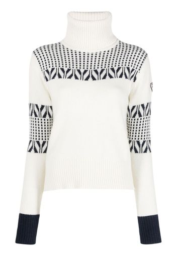 Rossignol Vintage intarsia-knit jumper - Bianco