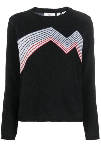 Rossignol Mountain intarsia-knit jumper - Nero