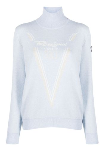 Rossignol Victoire intarsia-knit logo jumper - Blu