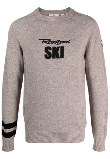 Rossignol Signature logo-embroidered knitted jumper - Toni neutri