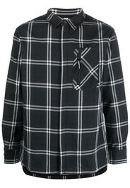 Rossignol plaid flannel shirt - Nero