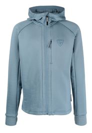 Rossignol logo-print zip-up hoodie - Blu