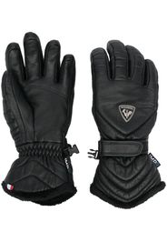 Rossignol logo-patch ski gloves - Nero