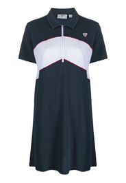 Rossignol two-tone cotton polo dress - Blu