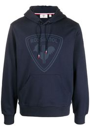 Rossignol logo-print cotton hoodie - Blu