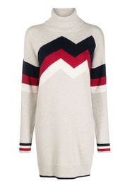 Rossignol Mountain intarsia-knit dress - Toni neutri