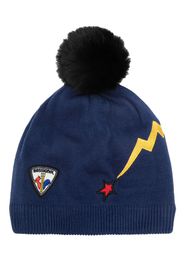 Rossignol logo-patch beanie - Blu