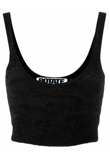 ROTATE Kristinia cropped tank top - Nero