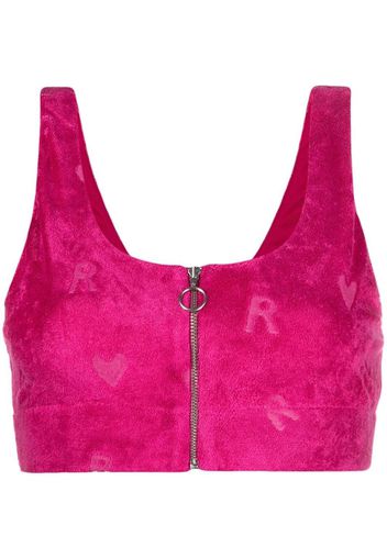 ROTATE heart motif cropped top - Rosa