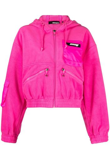 ROTATE zip-fastening cropped jacket - Rosa