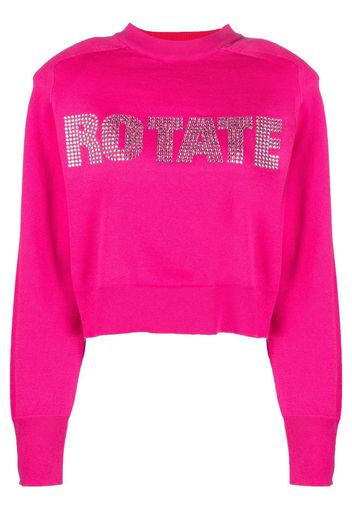 ROTATE Maglione Shandy con strass - Rosa