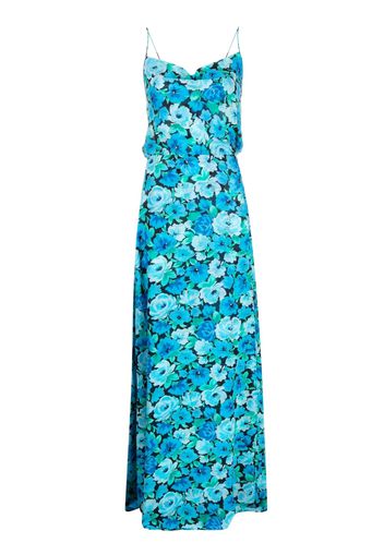 ROTATE floral-print maxi slip dress - Blu