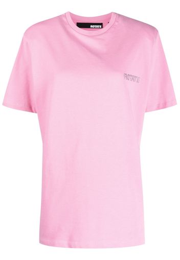 ROTATE logo-print T-shirt - Rosa