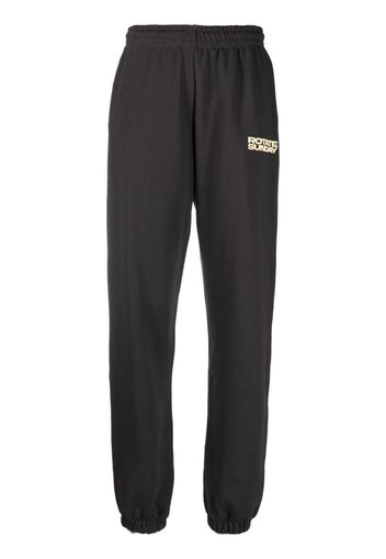 ROTATE logo-print cotton track pants - Grigio