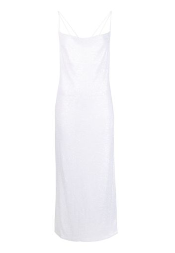 ROTATE sequin-embellished slip dress - Bianco