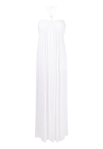 ROTATE rhinestone-embellished maxi dress - Bianco