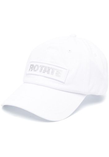 ROTATE logo-print cotton baseball cap - Bianco