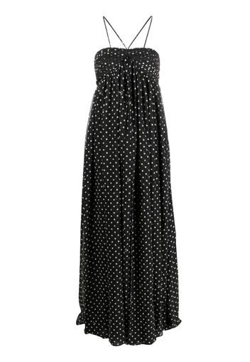 ROTATE polka dot-print maxi dress - Nero