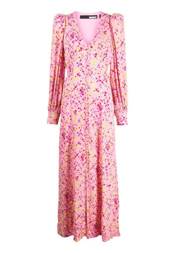 ROTATE floral-jacquard maxi dress - Rosa