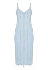 ROTATE ROTATE KAYLA STRP SQ NK ZIP UP DNM FITTE - Blu