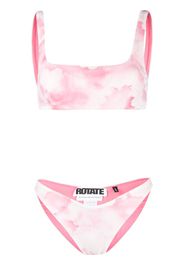 ROTATE Bikini con fantasia tie-dye - Rosa