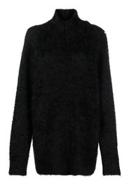 ROTATE long-sleeve knitted jumper - Nero