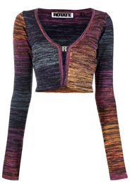 ROTATE ombré cropped cardigan - Rosa