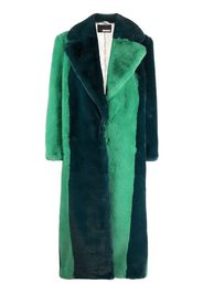 ROTATE faux fur two-tone coat - Verde