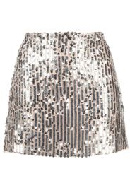 ROTATE sequined A-line miniskirt - Argento