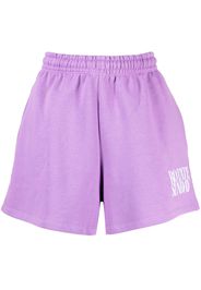 ROTATE logo-print cotton shorts - Viola