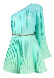 Rowen Rose gradient-effect pleated minidress - Verde