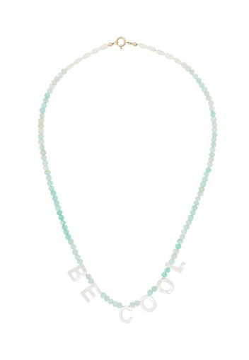 blue Be Cool beaded opal necklace