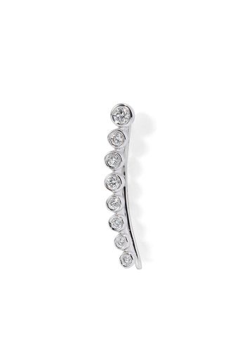 Roxanne First 14K white gold Crawler diamond ear cuff - Bianco