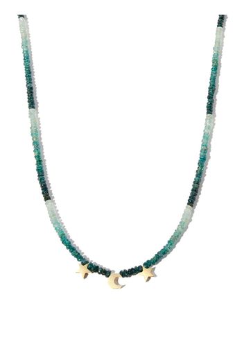 Roxanne First charm-detail gradient stone necklace - Verde