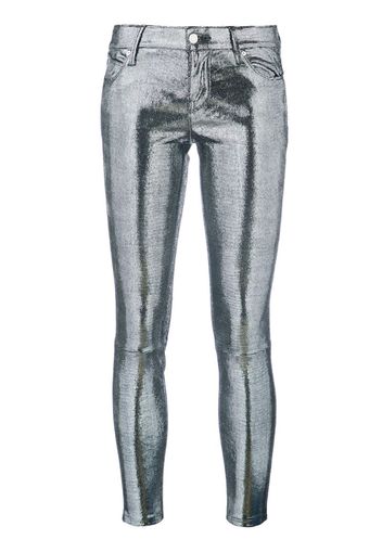 metallic leggings